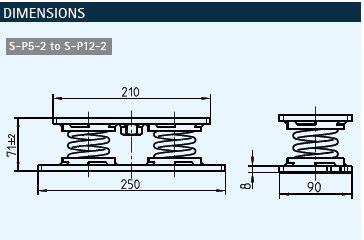 S-P 钢弹簧减震器 S-P5-2 至 S-P21-2(图1)
