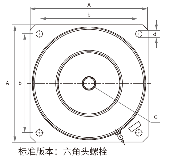 SLM-D 系列空气弹簧减震垫脚(图2)